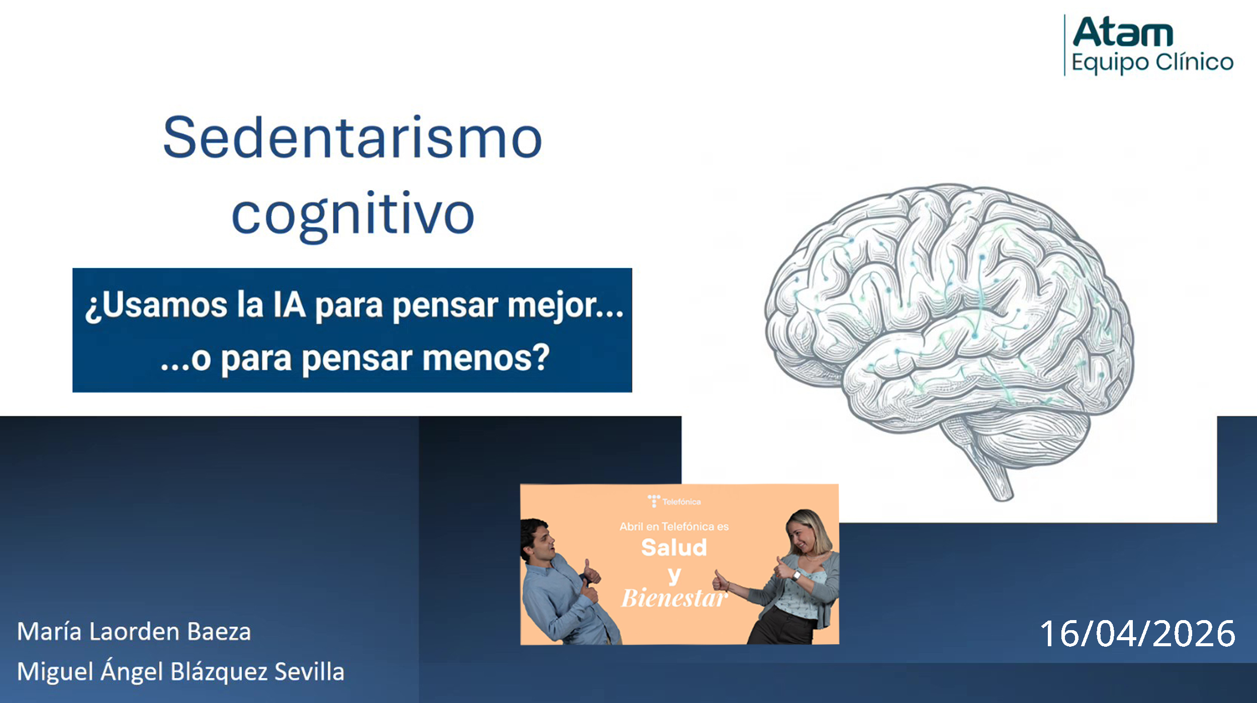 “IA y sedentarismo cognitivo: ¿nos ayuda a pensar o a pensar menos?”